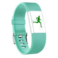 Square Pattern Adjustable Sport Watch Band for FITBIT Charge 2, Size: S, 10.5x8.5cm(Mint Green)