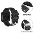 Smart Watch Venting Circle Hole Watch Band for Fitbit Versa(Black)