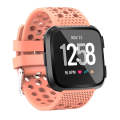 Smart Watch Venting Circle Hole Watch Band for Fitbit Versa(Orange)
