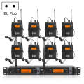 XTUGA IEM1200 Wireless Transmitter 8 Bodypack Stage Singer In-Ear Monitor System(EU Plug)