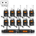 XTUGA IEM1200 Wireless Transmitter 10 Bodypack Stage Singer In-Ear Monitor System(EU Plug)