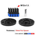 For Mercedes-Benz 15mm Car Modified Wheel Hub Flange Center Wheel Spacer with M12x1.5 Screws (Blue)