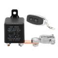 ZL180 12V 120A Car Relay Remote Rireless Battery Isolator with Battery Clip x 2 & Remote Control x 2