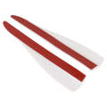 1 Pair Car Solid Color Silicone Bumper Strip, Style: Short (White)
