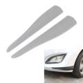 1 Pair Car Carbon Fiber Silicone Bumper Strip, Style: Short (Grey)