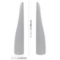 1 Pair Car Solid Color Silicone Bumper Strip, Style: Long (Grey)