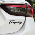 Car TROPHY Personalized Aluminum Alloy Decorative Stickers, Size: 11.5x2.5x0.35cm (Black)