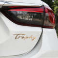 Car TROPHY Personalized Aluminum Alloy Decorative Stickers, Size: 11.5x2.5x0.35cm (Gold)