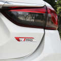 1 Pair Car Racing Development TRD Personalized Aluminum Alloy Decorative Stickers, Size: 11.5 x 2...
