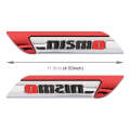 1 Pair Car Letters NISMO Personalized Aluminum Alloy Decorative Stickers, Size: 11.5 x 2.5 x 0.5c...