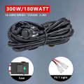 D0034 Off-road Vehicle 300W Round Waterproof Switch Light Wiring Harness