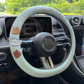 Round Style Car Universal Cartoon Pattern Plush Warm Anti-skid Steering Wheel Cover, Diameter: 38...