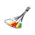 Palminfo Android Navigation 20-pin Plug RCA Video Audio Modified Tail Cable