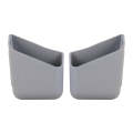 KMS-933 1 Pair Car Multifunctional Adhesive Storage Box Glasses Cellphone Storage Box (Grey)