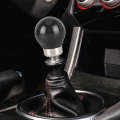 Car Carbon Fiber Pattern Gear Shift Knob Round Modified Gear Shift Head (Black)