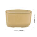 HT-0188 Car Air Outlet Ashtray Storage Box Auto Side Door Hanging Garbage Glove Box (Beige)