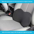 Car mini Seat Cushion Breathable Lumbar Seat Mat (Black)