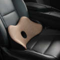 Car Memory Foam Breathable Lumbar Cushion (Beige)