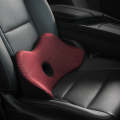 Car Memory Foam Breathable Lumbar Cushion (Red)