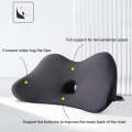 Car Memory Foam Breathable Lumbar Cushion (Black)