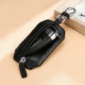 TP-9016 Litchi Texture Waterproof Zipper Car Key Bag (Black)