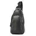 6027 Men Crossbody Bag Casual Multi-function Shoulder Waist Bag (Black)