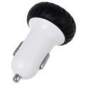 Mini Wheels Design 5V 1.0A+2.1A Double USB Universal Quick Car Charger for Phones / Tablets(White...
