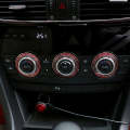 3 PCS Car Aluminum Air Conditioner Knob Case For ATENZA(Red)