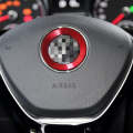 Car Aluminum Steering Wheel Decoration Ring For Volkswagen(Red)