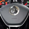 Car Aluminum Steering Wheel Decoration Ring For Volkswagen(Silver)