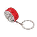 Portable Car Diamond Key Chain Key Rings(Red)