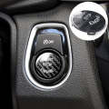 Car Carbon Fiber Engine Start Button Decoration Cover Trim for BMW E Chassis (Black)