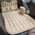Universal Car Travel Inflatable Mattress Air Bed Camping Back Seat Couch, Size: 90 x 135cm(Beige)
