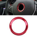 Aluminium Alloy Steering Wheel Decoration Ring Cover Sticker for BMW(Red)