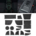 Car Water Cup Gate Slot Mats Plastic White Luminous Anti-Slip Interior Door Pad for Mazda CX-5 20...