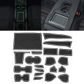 Car Water Cup Gate Slot Mats Plastic White Luminous Anti-Slip Interior Door Pad for Nissan Sylphy...
