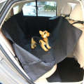 Nonslip Folding Car Rear Back Seat Cover Pet Cat Dog Cushion Mat, Size: 185 x 145 x 0.2 cm(Black)