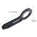 Benen Aluminum Alloy Rear Tow Towing Hook Trailer Ring for Universal Car Auto with Two Screw Hole...