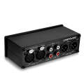 LINEPAUDIO A967 Full-balanced Passive PreAmp Active Speaker Two-channel Volume Controller(Black)