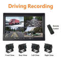 PZ612-4AHD IP67 120 Degree Car AHD 1080P 2 Megapixels 10 inch 4-Way Rearview Mirror Monitor, Nigh...
