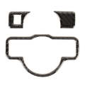 3 PCS Car Headlight Switch Panel Carbon Fiber Decorative Sticker for Mercedes-Benz W204