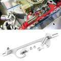 Car Modification Throttle Base Cable Base Section Aluminum Alloy Throttle Cable(Silver)