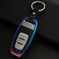 A Style Car Auto Buckle Key Shell Colorful Ring Zinc Alloy Car Chain Shell Car Key Shell Case for...
