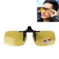 Polarized Clip-on Flip Up Plastic Clip Sunglasses Lenses Glasses Unbreakable Driving Fishing Outd...