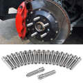 20 PCS 5.8cm Universal Car Modification Extended Wheels Stud Conversion M14x1.25 to M12x1.5 Screw...