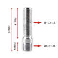 20 PCS 5.8cm Universal Car Modification Extended Wheels Stud Conversion M14x1.25 to M12x1.5 Screw...