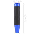 Metal Leather Long Column Car Shift Knob, Size: 18x3.3cm (Blue)