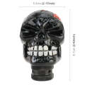 Universal Skull Head Shape Manual or Automatic Gear Shift Knob, Size: 8.7x5.5cm (Black)