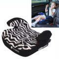Kids Children Zebra Print ISOFIX Interface Car Booster Seat Heightening Cushion, Fit Age: 3-12 Ye...