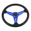 35cm PU Racing Sport Hand Wheel Car Modified Steering Wheel(Blue)